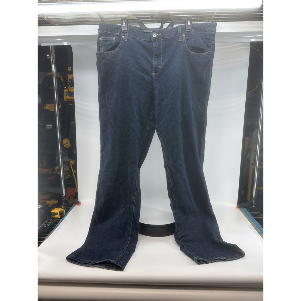 Merona Blue Jeans‎ Womens Midrise Medium Wash Denim Boot Cut Size 18L